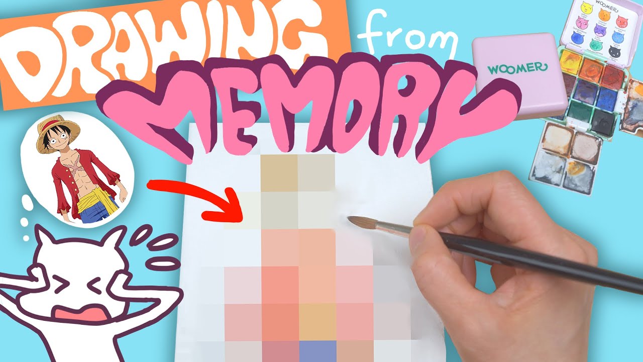 Drawing Characters from Memory 🎨 | Woomer Watercolor Review