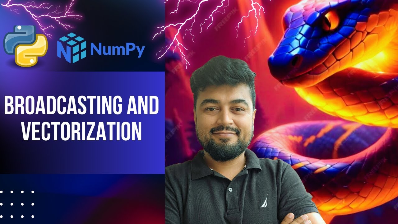 #108 Python Tutorial for Beginners | NumPy - Broadcasting and vectorization | Hindi