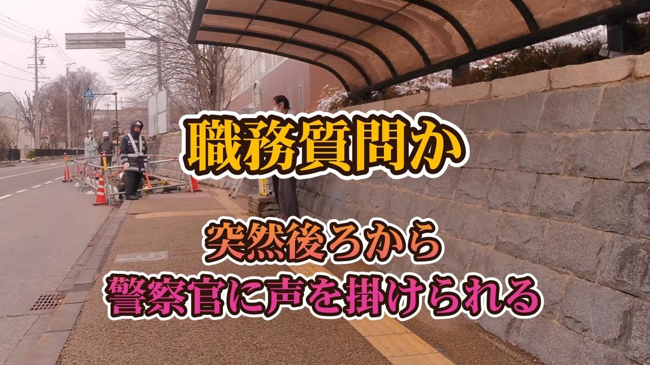 #095 職務質問か？突然後ろから警察官に声を掛けられる！#電動車椅子 #警察官 #路線バス