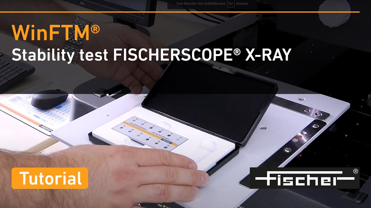 Stability test FISCHERSCOPE® X-RAY tutorial | Fischer