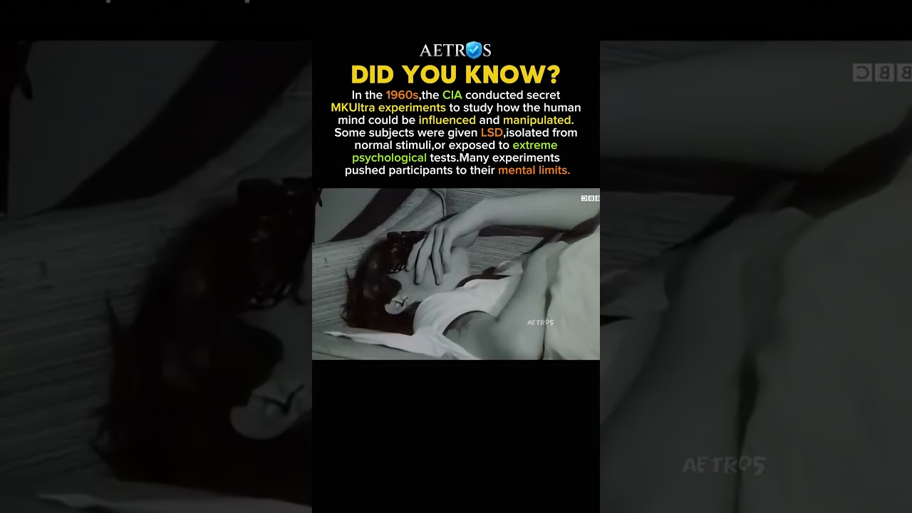 The CIA's Secret Mind Control Experiments 🧠 #history #facts