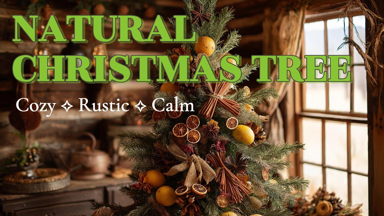 Natural Christmas Tree Decor 2025  Calm, Elegant & Earth-Inspired Holiday Style