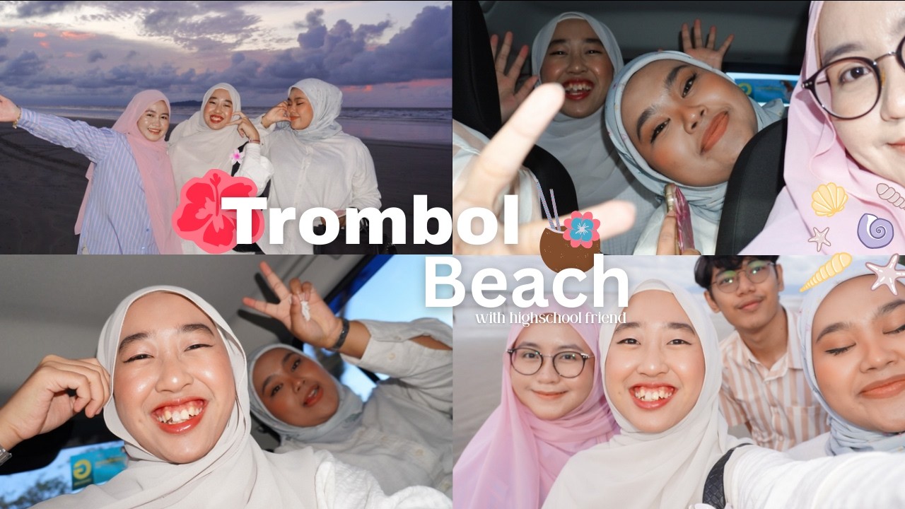 Trombol Beach w my highschool besties | VLOG38 #kuching 