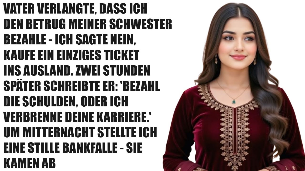 „Mein Vater verlangte, dass ich für den Betrug meiner Schwester bezahle – ich sagte nein ...