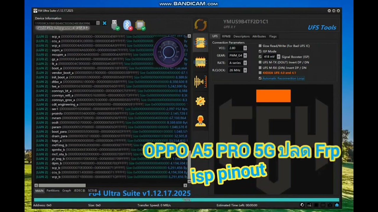 Oppo A5 Pro (CPH2695) ปลด Frp Unlock ll Isp Pinout