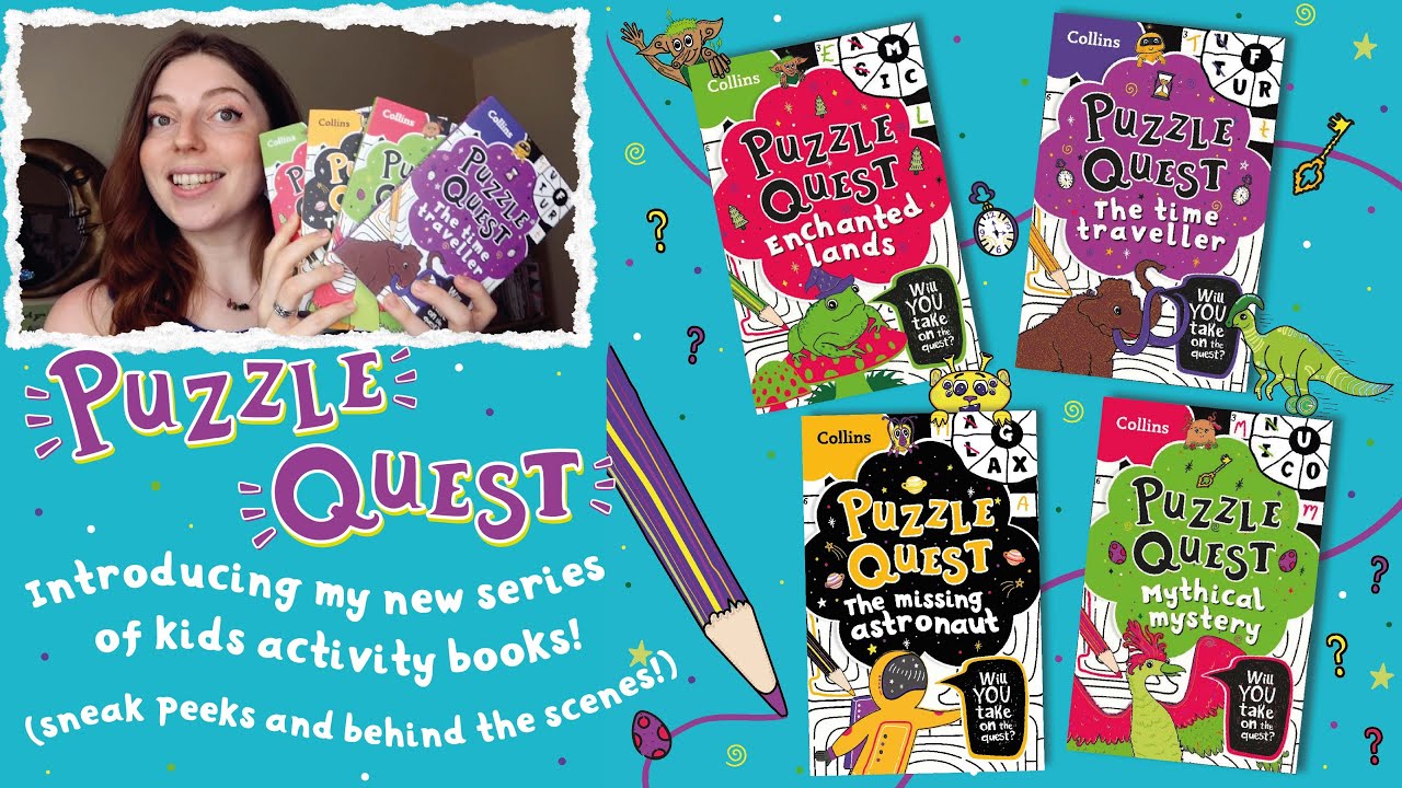 My new book series is here! 🎉 | Introducing: Puzzle Quest | Sneak peeks, look inside my book journal