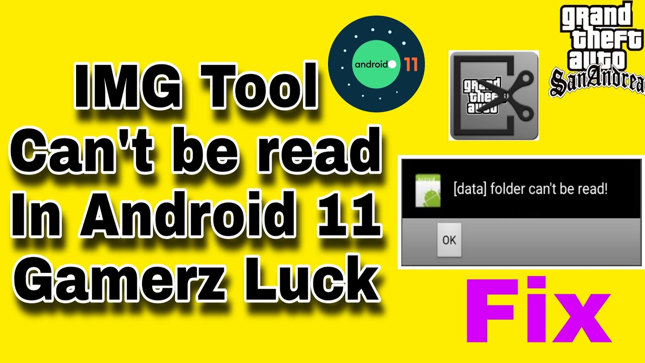 How To Fix Data Folder can't be read! using gta img tool In Any Android | Problem ko Kaisa fix karin