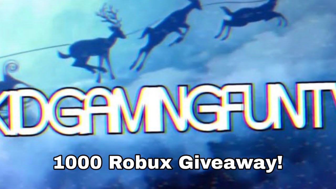 1000 Robux Giveaway! (5 Days of Giveaways Day 4)