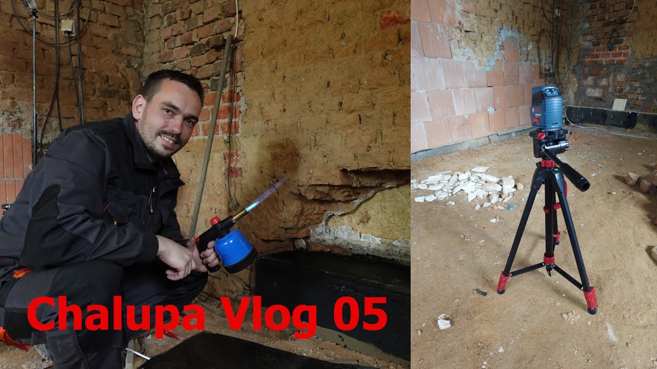 Chalupa Vlog 05 - Rekonstrukce domu - zeď je hotová a teď příprava podkladu pro základový beton