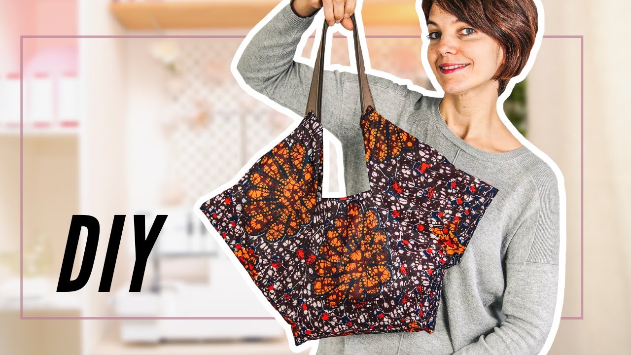 DIY How to Make an AMAZING HandBAG (SEWING Tutorial Easy & without pattern) tuto couture sac origami