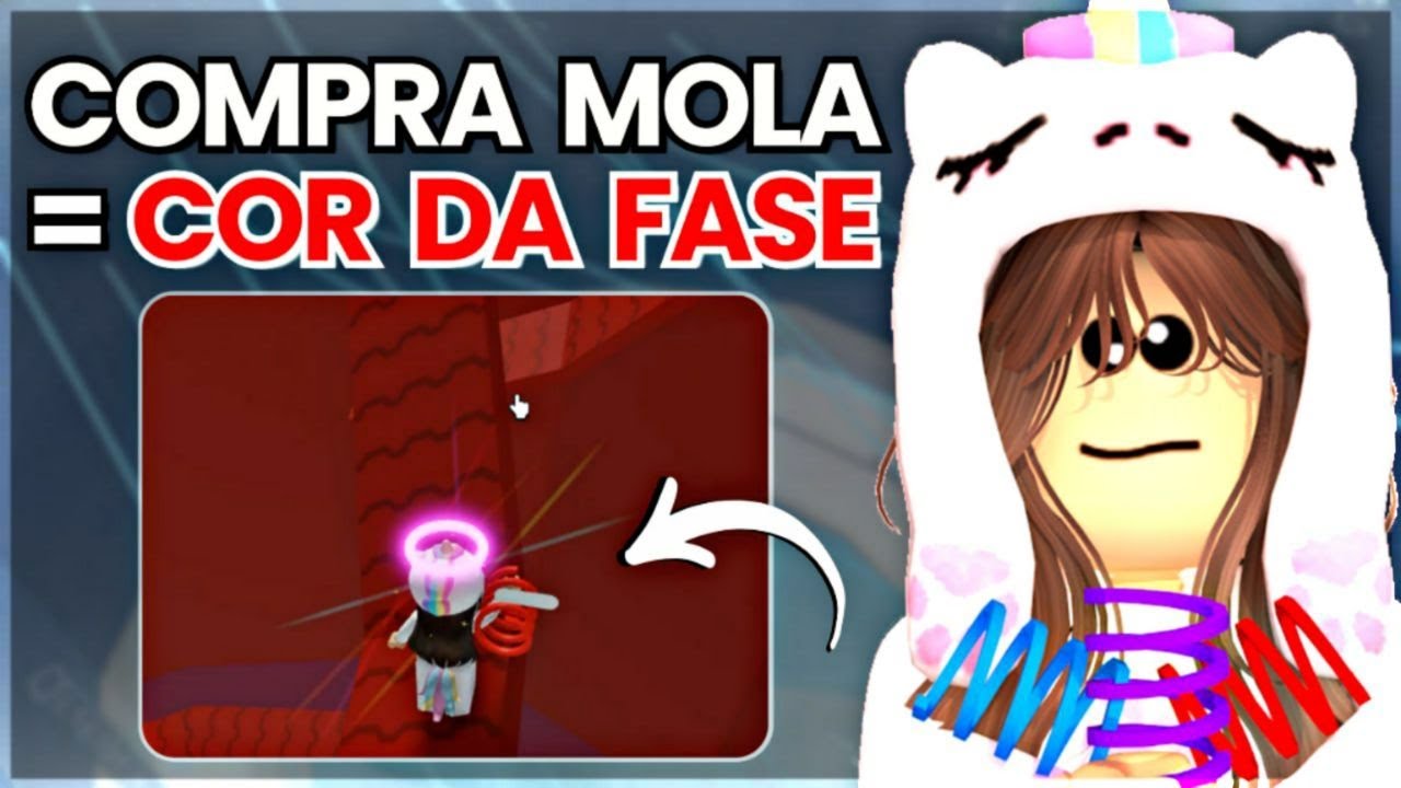 Usei TODAS AS MOLAS da COR DA FASE no Tower Of Hell no Roblox