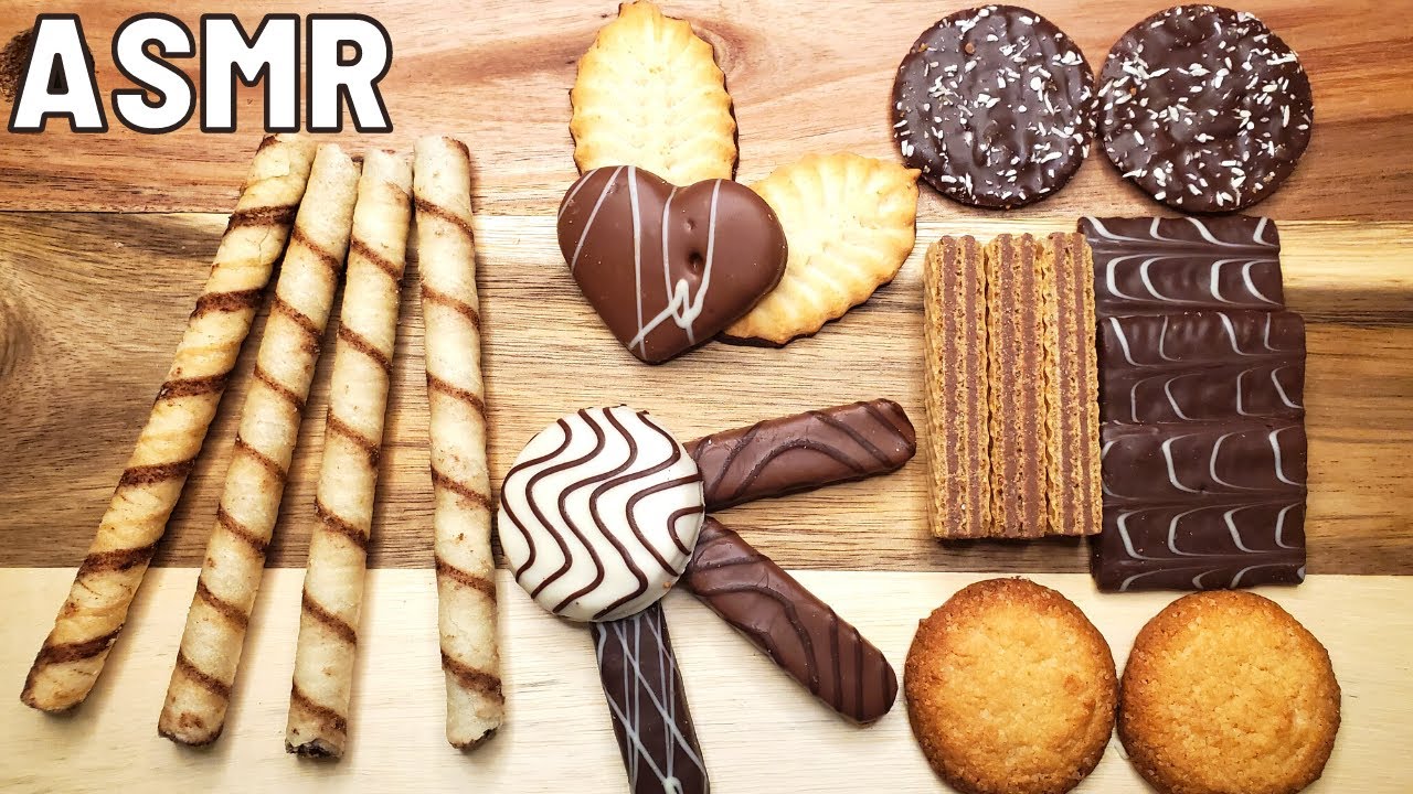 ASMR Chocolate Biscuits Assortment & Choco Milk Mukbang | Kila ASMR
