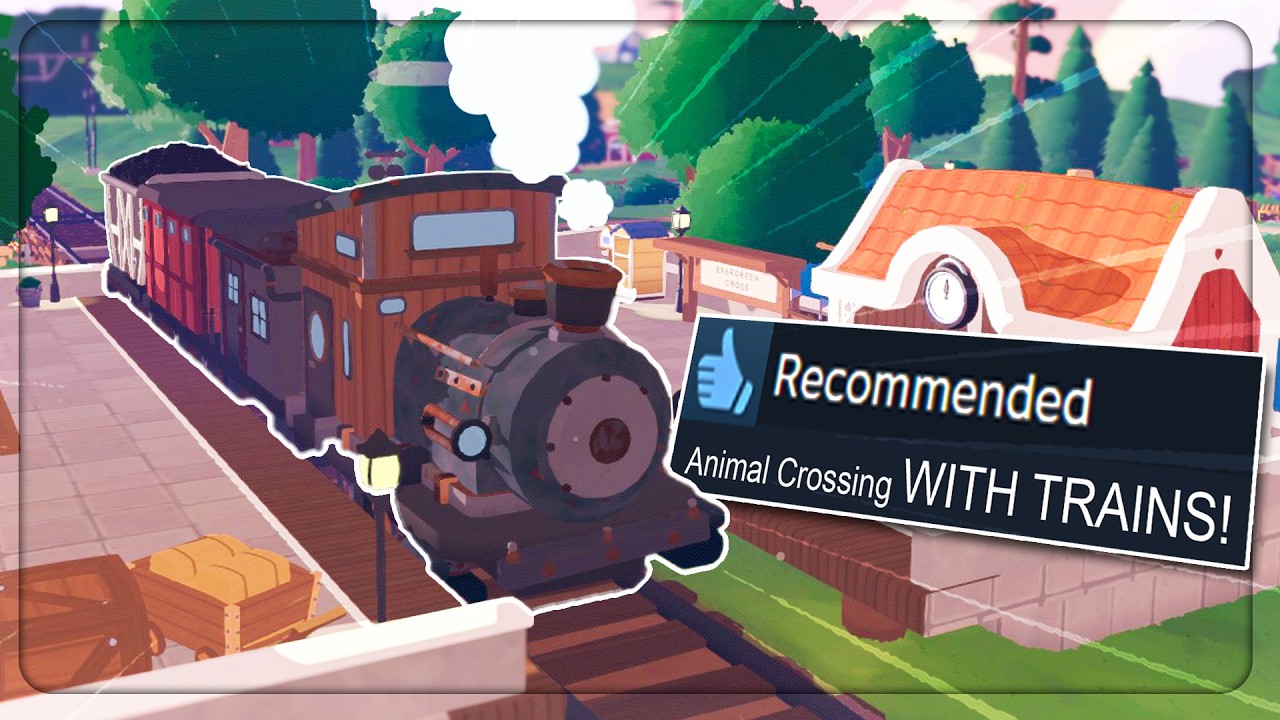 Literally Animal Crossing WITH TRAINS