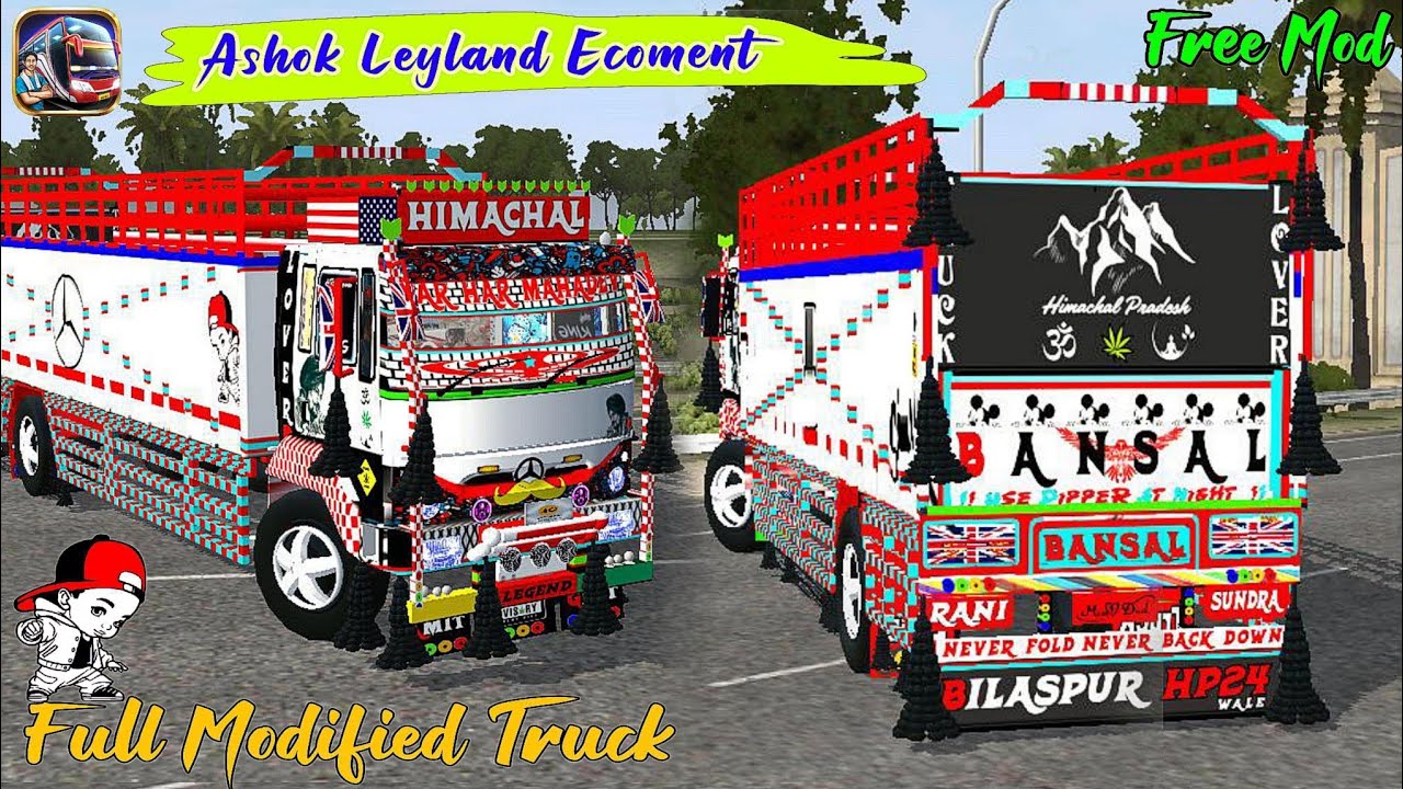 Ashok Leyland Ecoment Truck Mod Download !! Ashok Leyland Ecoment Truck Livery !! Indian truck Mod💥
