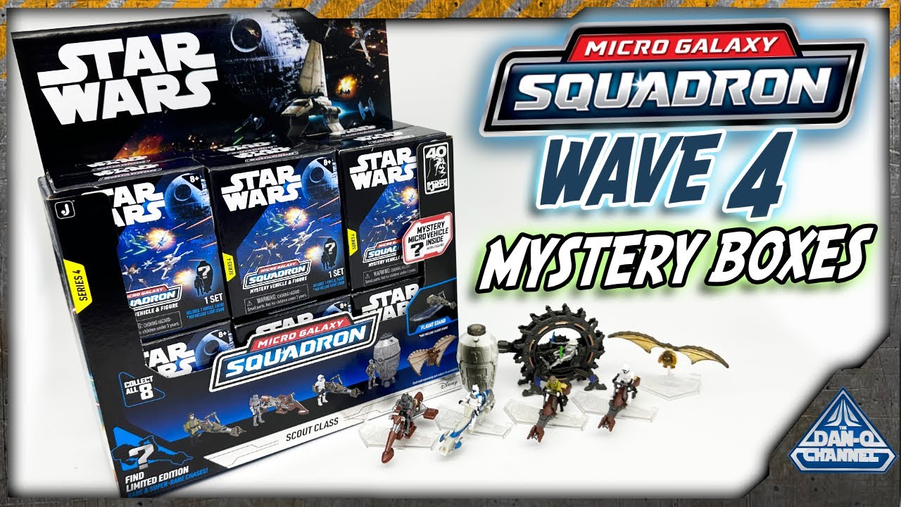 Star War Micro Galaxy Squadron Wave 4 Mystery boxes! Opening a full case