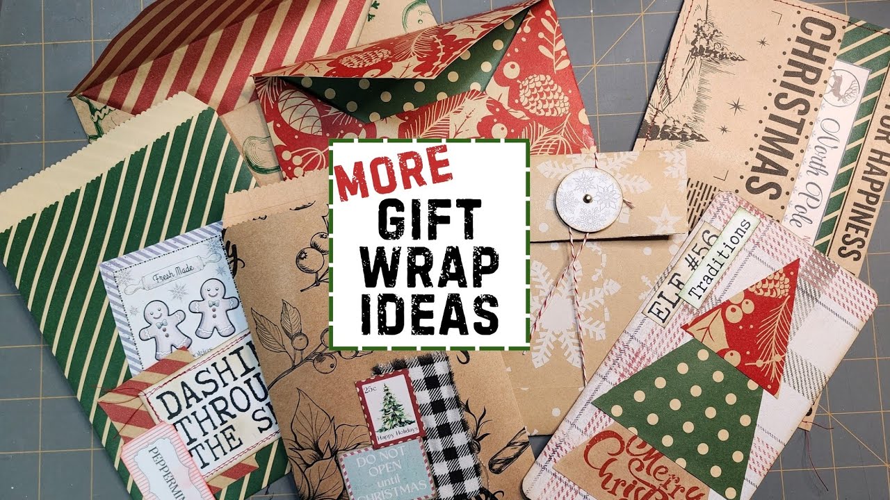 Use GIFT WRAP in Junk Journal Pt2  #junkjournalideas #christmas 