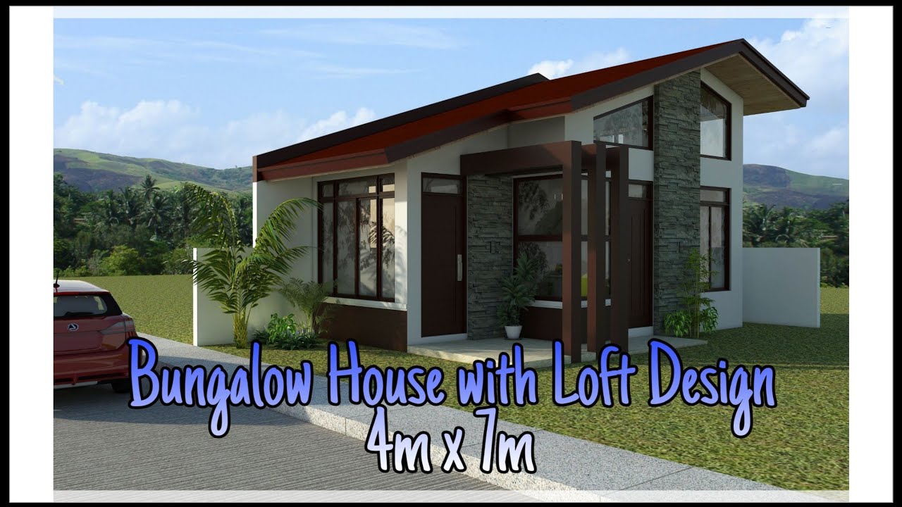 BUNGALOW HOUSE WITH LOFT DESIGN - #07