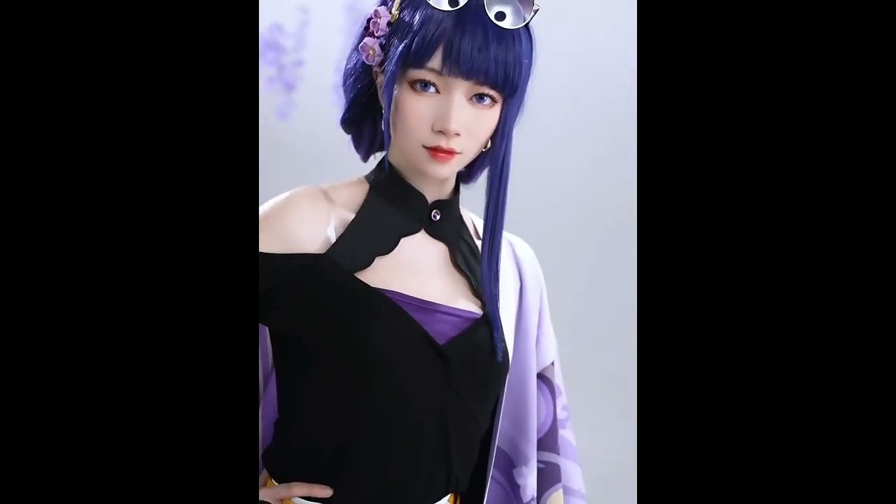 DokiDoki-SR Game Genshin Impact Raiden Shogun Cosplay Costume Baal Vacation Doujin