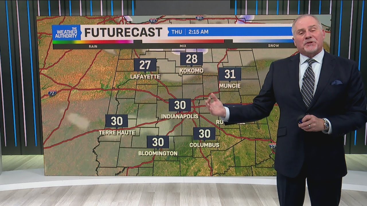 Temperaturs to drop and snow to arrive in central Indiana