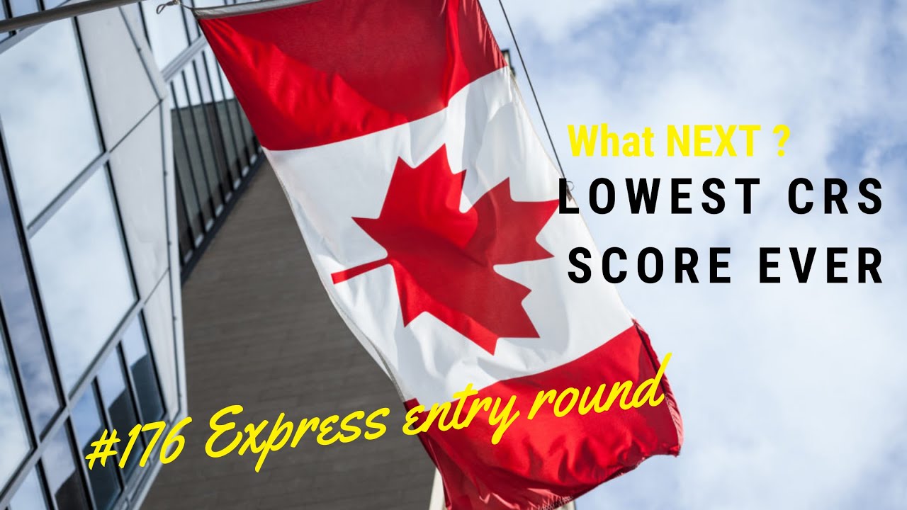 Lowest CRS Score ever for Canada express entry | 176th Express entry draw | CRS score CEC 2021