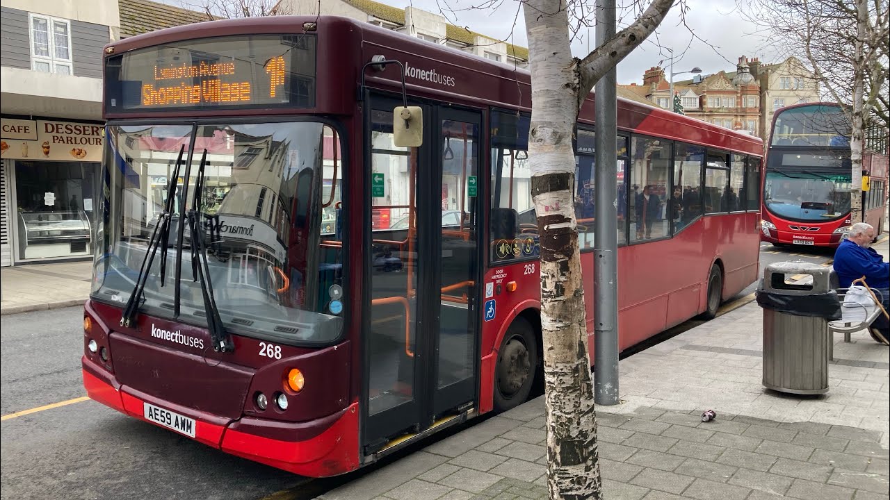 KonectBuses 1A 克拉克頓/碼頭大道 Clacton/Pier Avenue ↩️ 克拉克頓購物城Clacton Shopping Village 🚌AE59 AWM/268