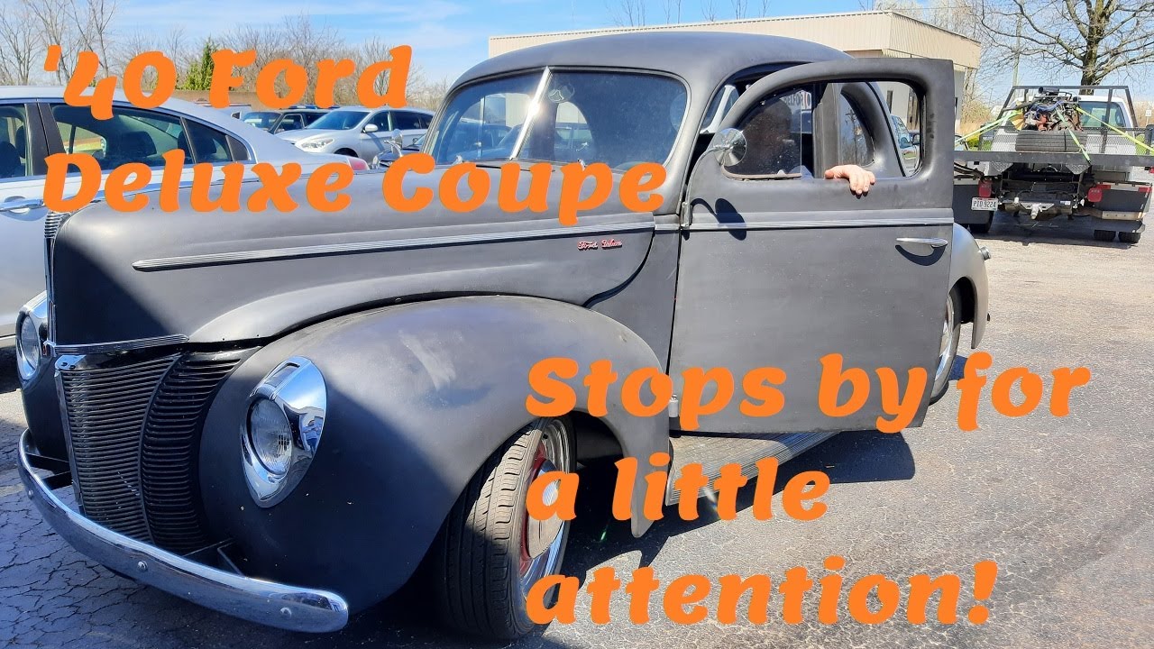 Ford Deluxe Coupe 1940 года выпуска нуждается в ремонте! Задняя подвеска, рулевое управление и тя...