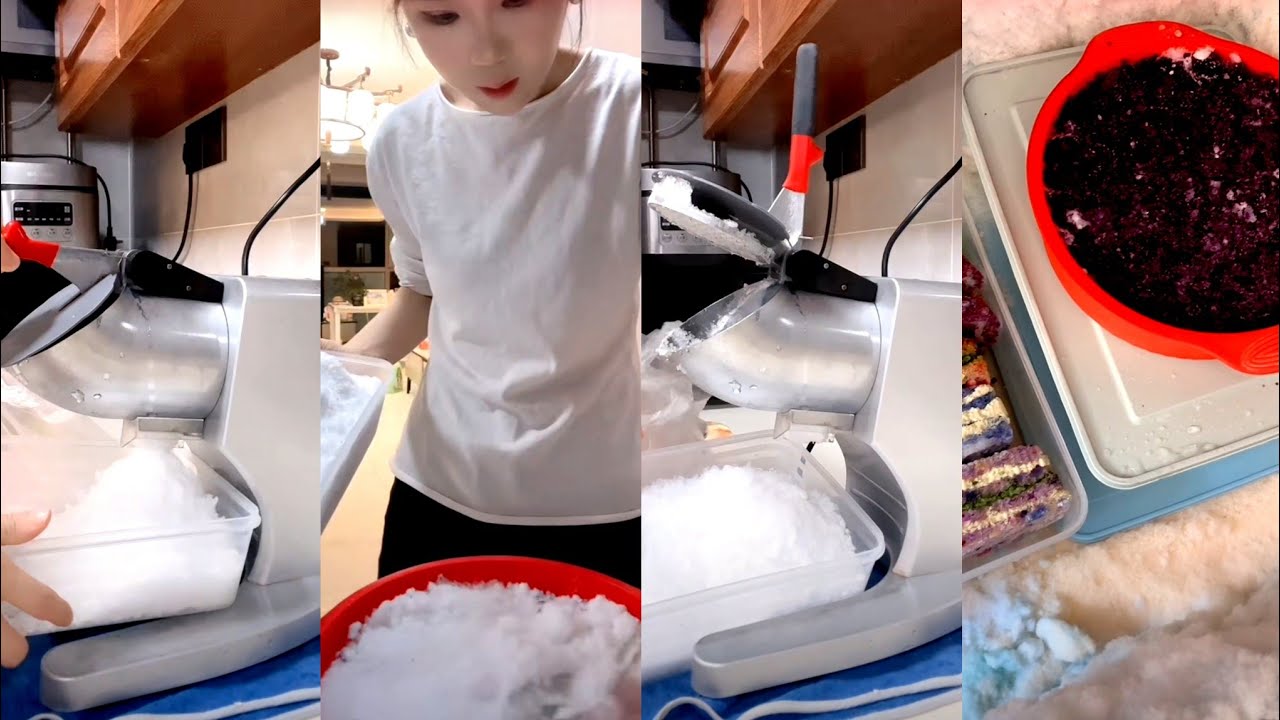 ASMR TUTORIAL WHITE ICE YY MUKBANG 