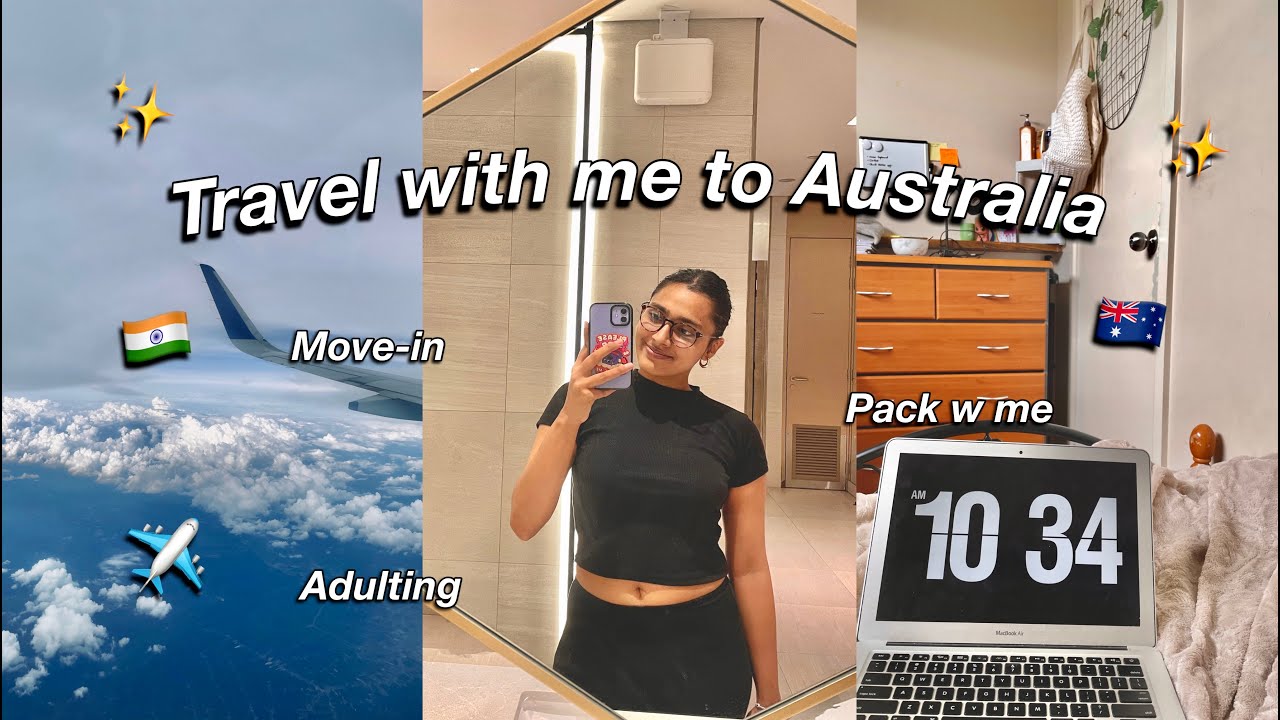 Moving to Australia *ALONE* as an International student | Pack with me, move into dorm, adulting 101
