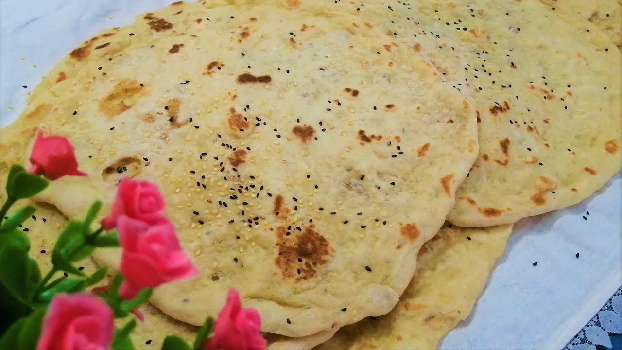 الخبز المشروح عالغاز مع الطحين الاسمر
