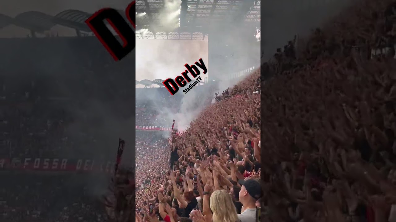 Milan 3-2 Inter CURVA SUD #curvasudmilano #derby #milanosiamonoi #acmilan #milan #rossonero #tifosi