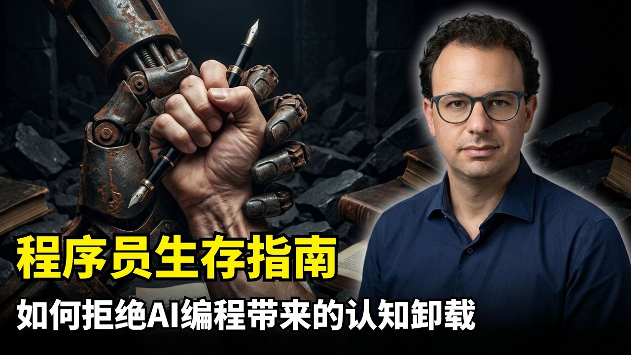 【人工智能】程序员如何不被AI玩废 | Anthropic论文 | Vibe Coding陷阱 | 技能退化 | 认知卸载 | 交互税 | 快乐但无知 | 生存指南 | 逻辑思维 | 人机共存