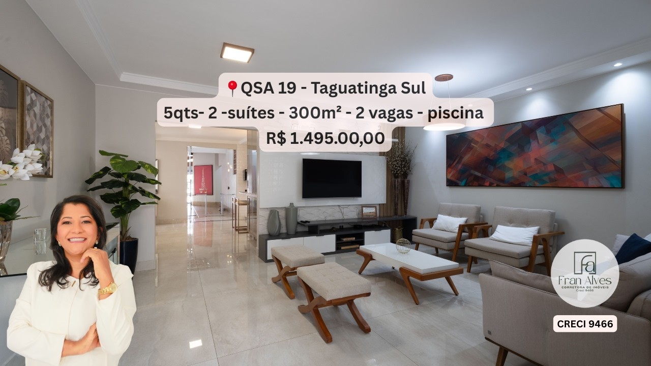 CASA SOBRADO 5 QUARTOS | QSA 19 – TAGUATINGA SUL