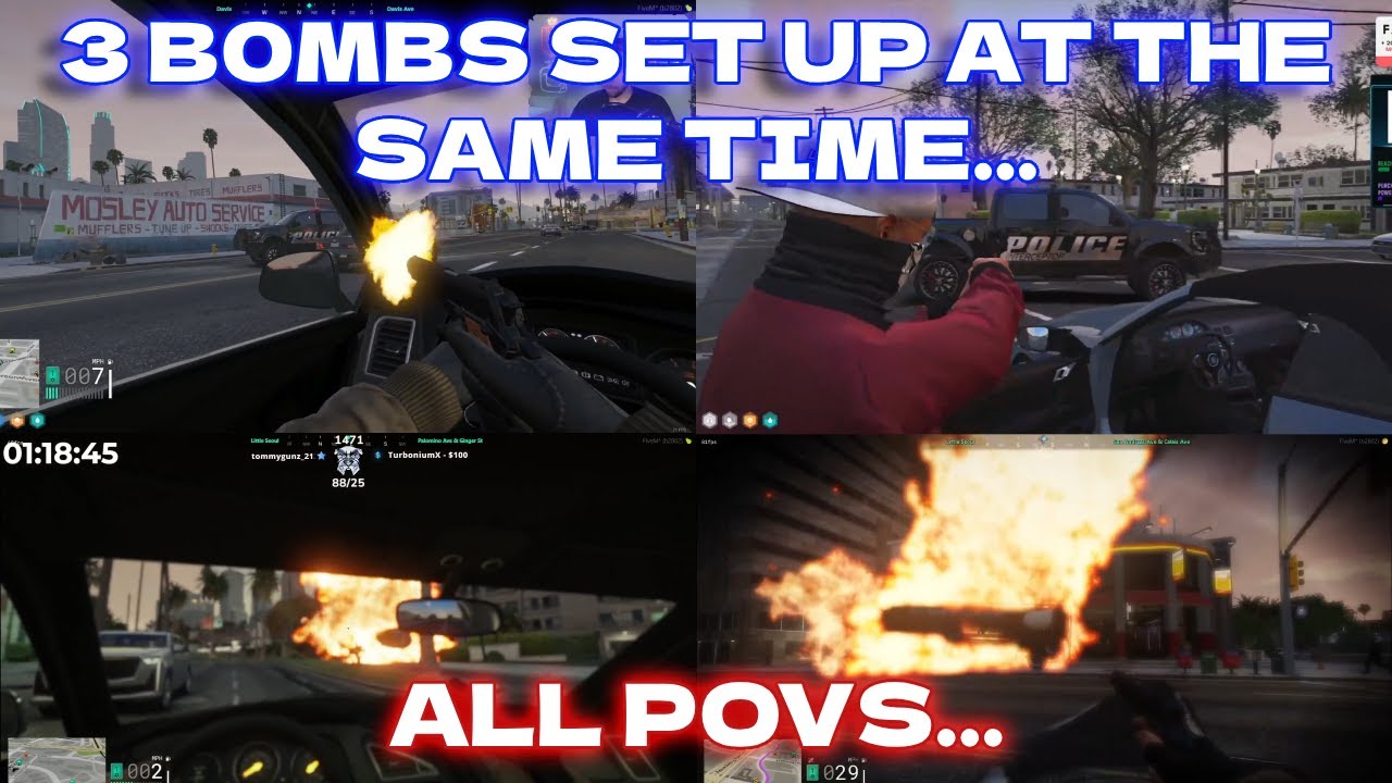 X PD & CG Team Up To Set Up And Rob Cornwood (ALL POVs) | NoPixel 4.0