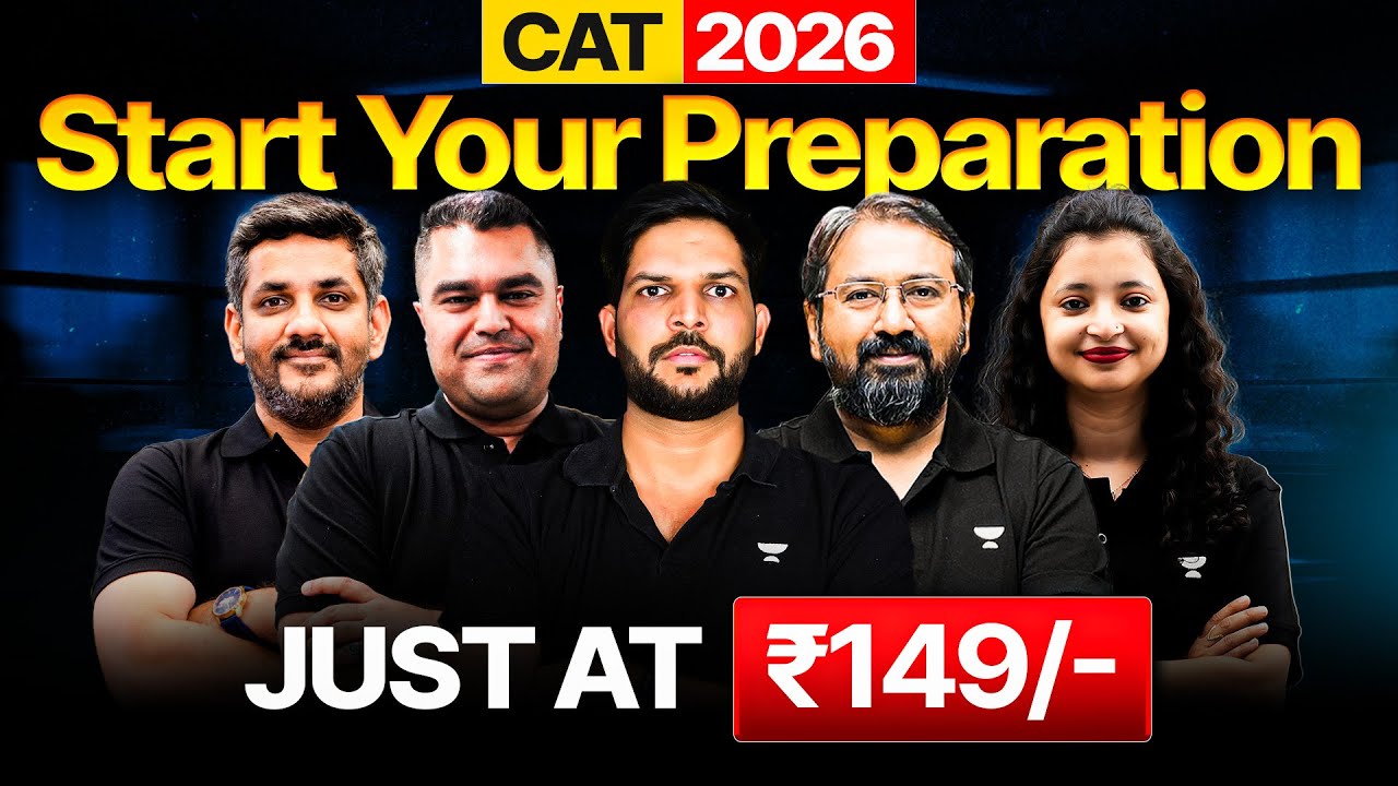 CAT 2026: Start Your Preparation at Just ₹149 🤯