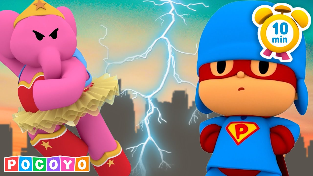 Os super-heróis do Pocoyo se unem! 🦸‍♂️ As melhores batalhas | Pocoyo 🇧🇷 Português Brasil