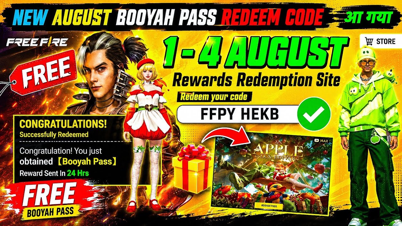 FREE FIRE REDEEM CODE TODAY 5 AUGUST REDEEM CODE FREE FIRE | FF REDEEM CODE TODAY 5 AUGUST