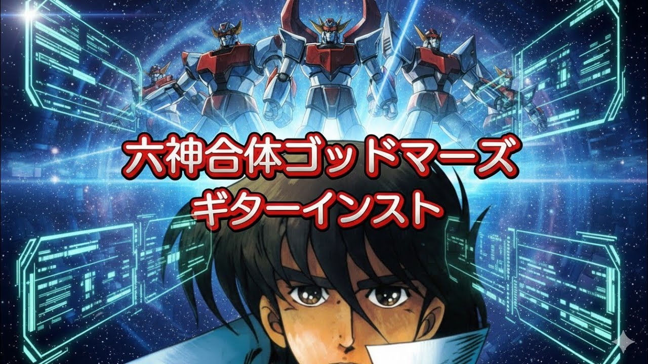 六神合体ゴッドマーズ   インスト (^^ゞ 「宇宙の王者！ゴッドマーズ」 ギター カバー