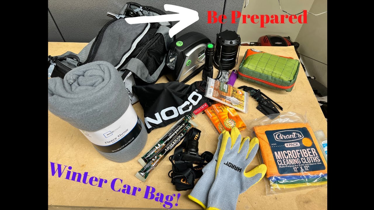Winter Car Emergency Bag Essentials Kit - DIY