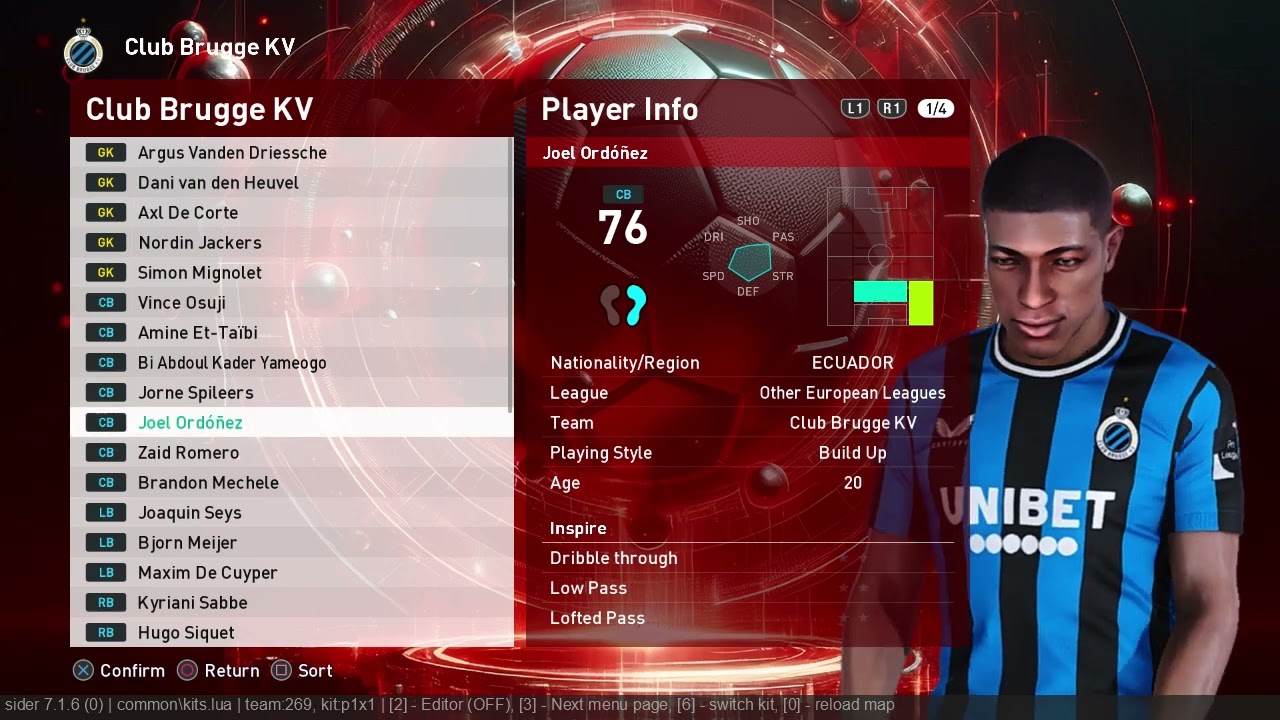 Club Brugge KV Transfer Update 2025 Facepack PES 2021-SPFL2025