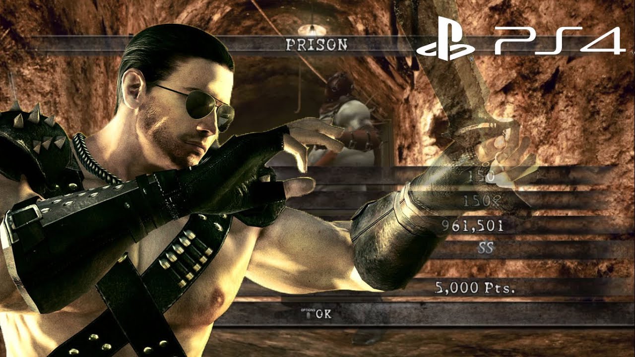 Prison Solo 961,501 Chris Warrior | Resident Evil 5 PS4 Mercenaries United HD