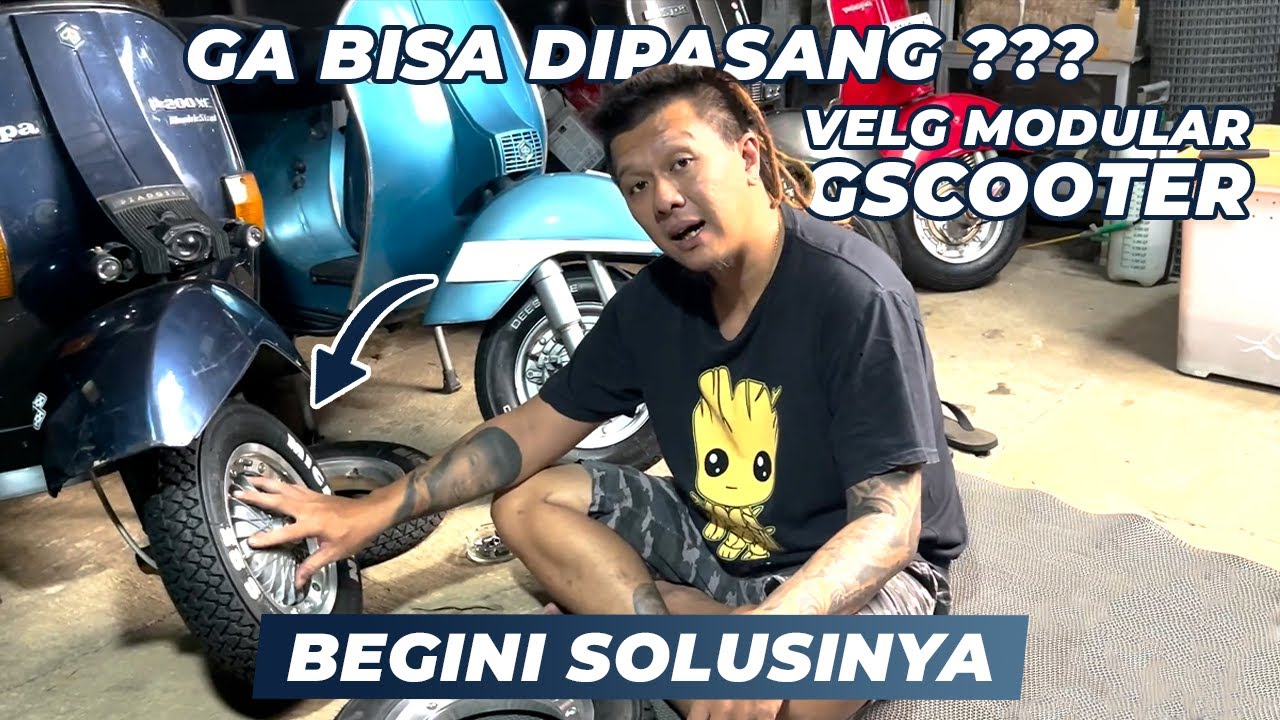 VELG MODULAR GSCOOTER GA BISA DIPASANG??? Ternyata Kesalah Gue :( || Tutorial Pasang Velg GScooter