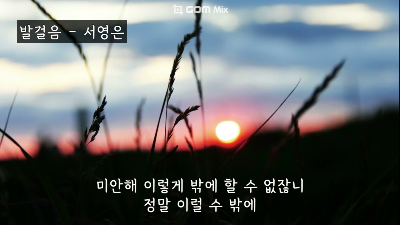 발걸음 - 서영은 (가사ㅇ) 2007 원곡 : 에메랄드캐슬 1997