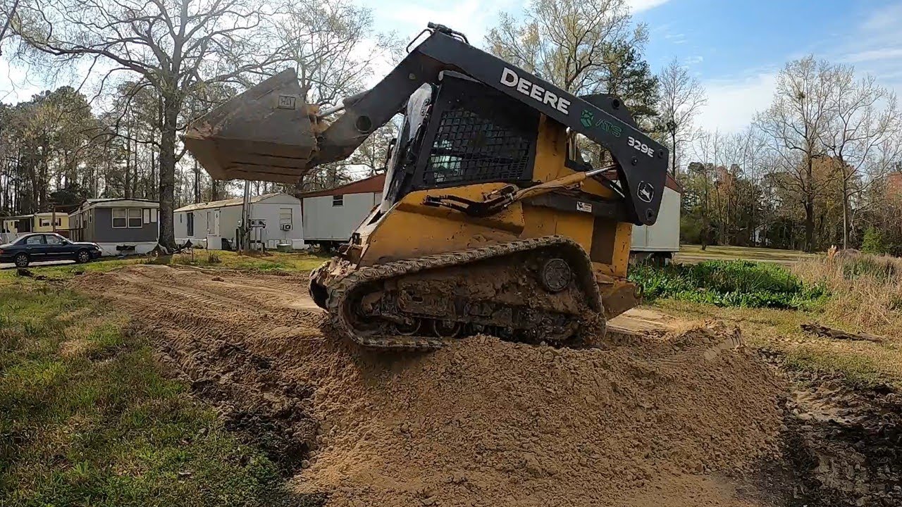 BIG MISTAKE ON LITTLE GRADING JOB! Mud Pumping On Mobile Home Site