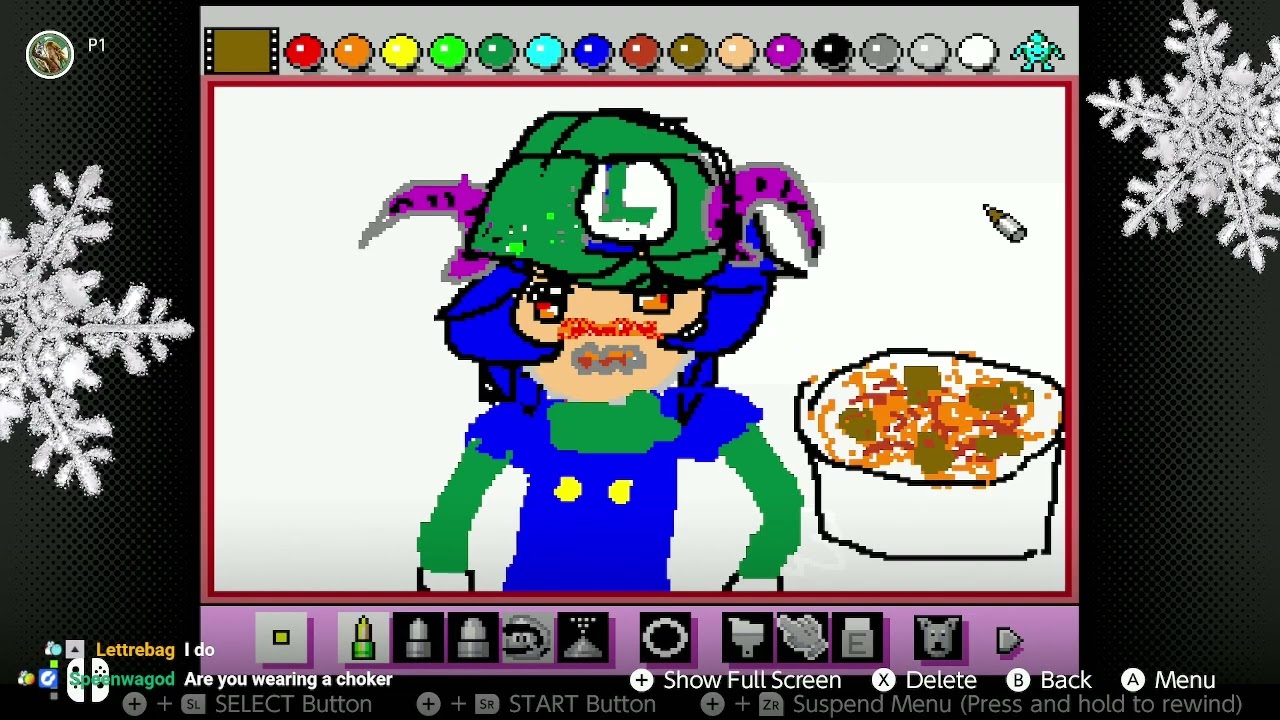 Mario Paint Chat Paintings
