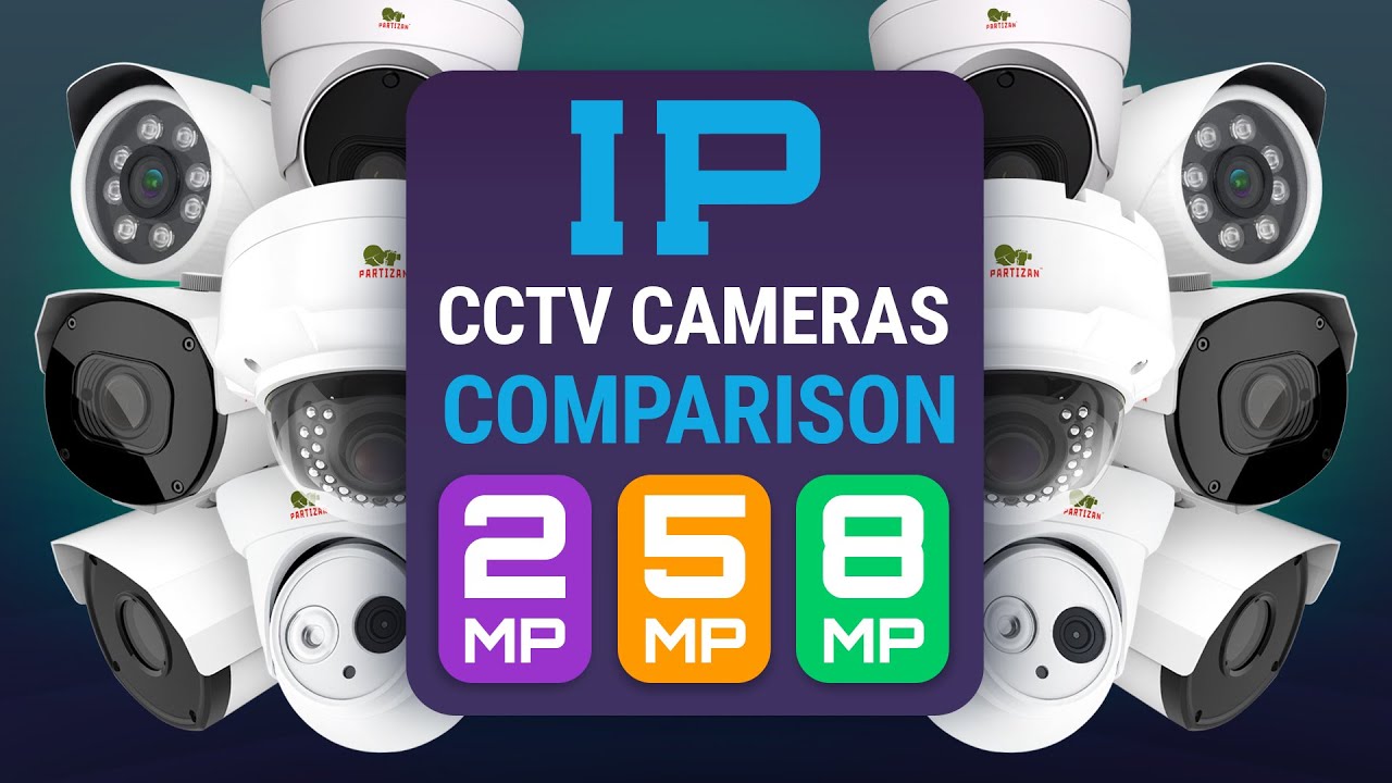 Comparison of IP cameras PARTIZAN 2/5/8 megapixels. Sharpness and color rendering.