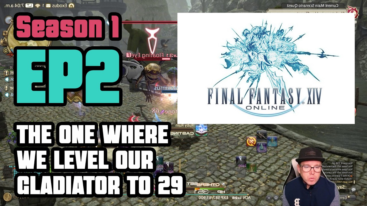 Final Fantasy XIV Playthrough S1 EP2 | The One Where We Level Our Gladiator to 29
