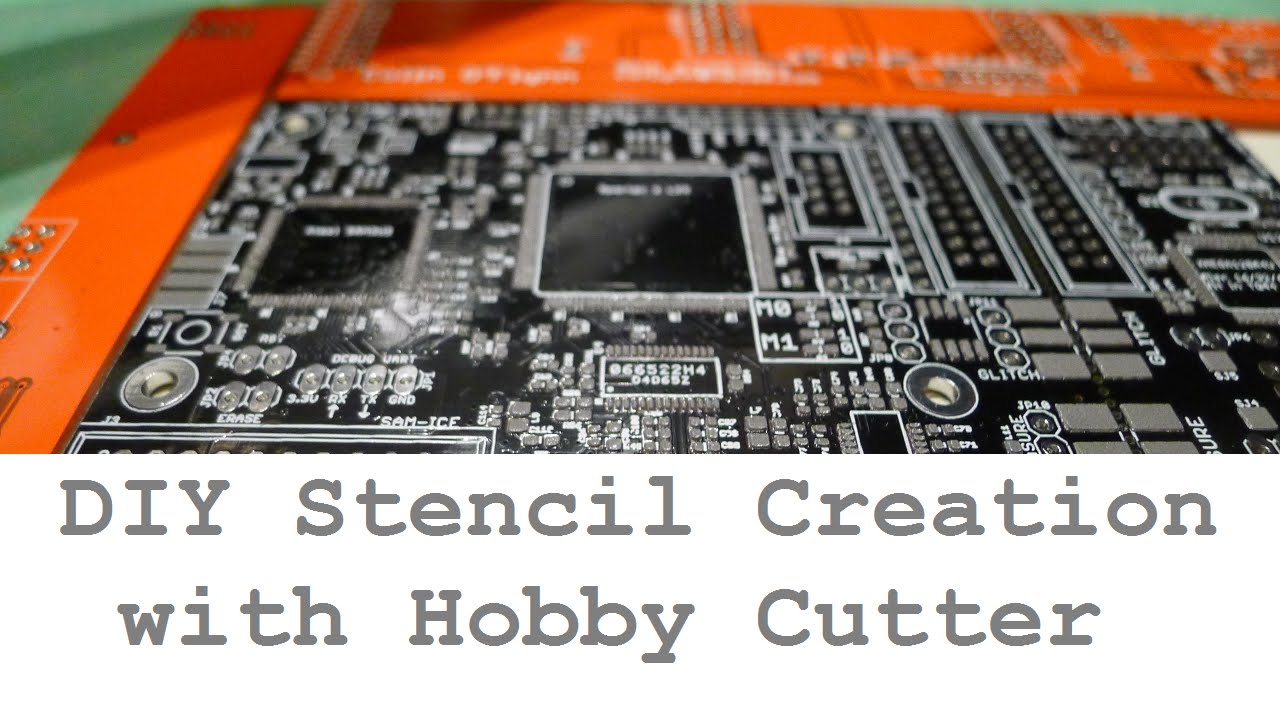 SMD Solder Paste Stencil Creation with Silhouette Cameo