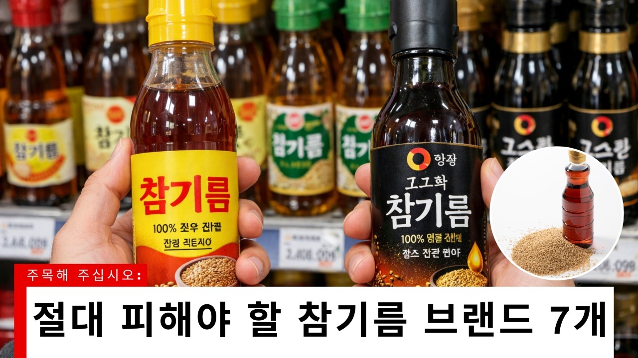 절대 피해야 할 참기름 브랜드 7개 (근데 2개는 진짜 좋음)