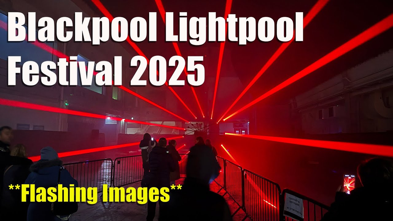 Blackpool Lightpool Festival 2025 **Мигающие изображения**