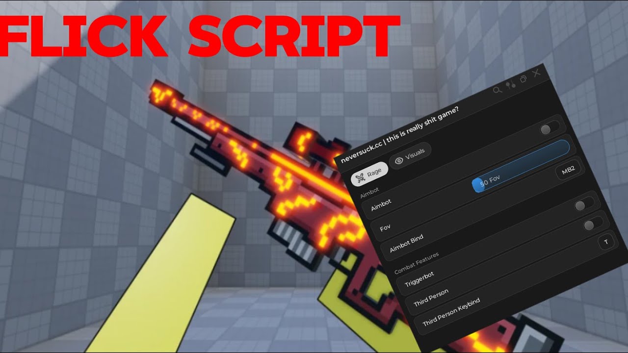 BEST FPS FLICK SCRIPT ON ROBLOX | Scriptify